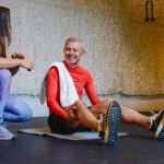 man and woman at gym